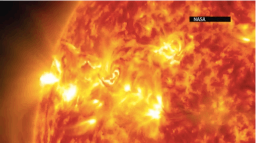 Extraordinary video of a Solar Flare