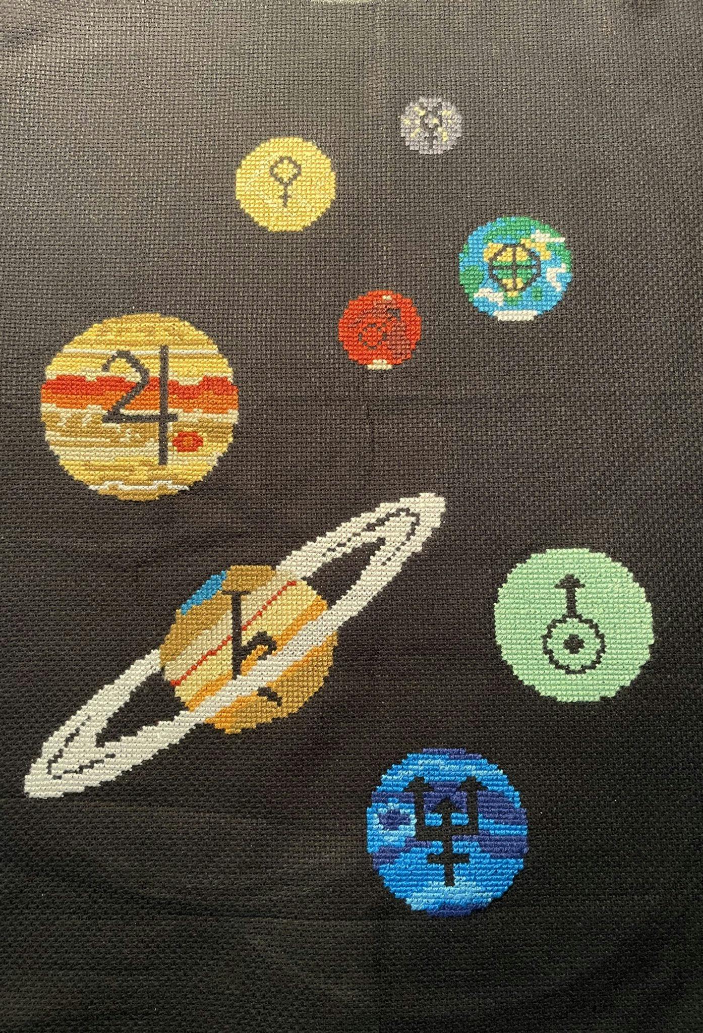 Cross-Stitching The Planets Of The Solar System